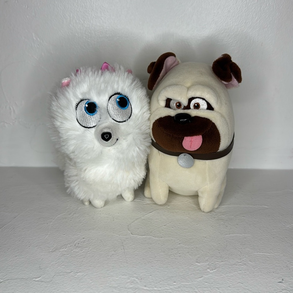 Secret Life of Pets Gidget & Mel mini stuffed animals bundle